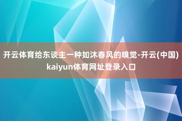 开云体育给东谈主一种如沐春风的嗅觉-开云(中国)kaiyun体育网址登录入口